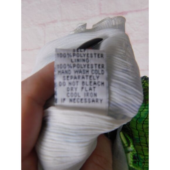 Green Strapless Lapis Maxi Dress With Sequin Detail & Floral Print - Picture 6 of 11